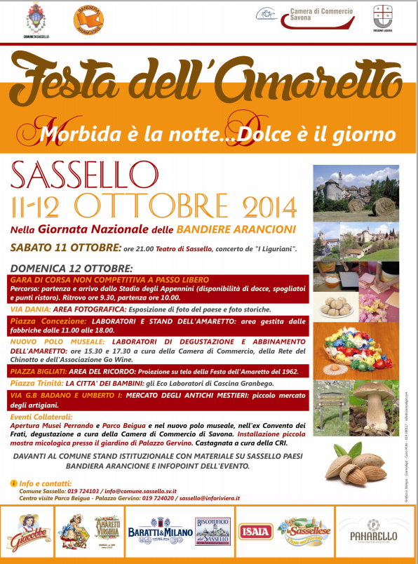locandina festa amaretto 2014 Sassello