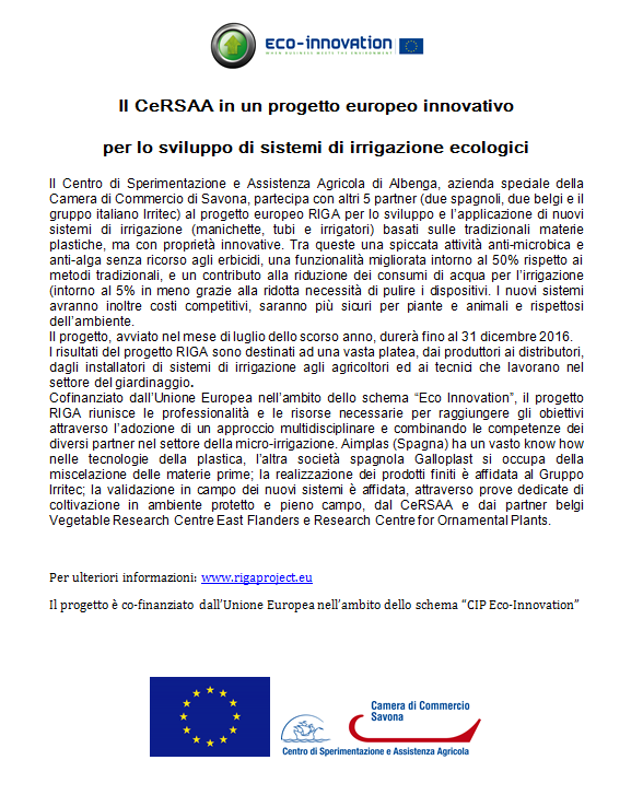 comunicato cersaa riga 2015